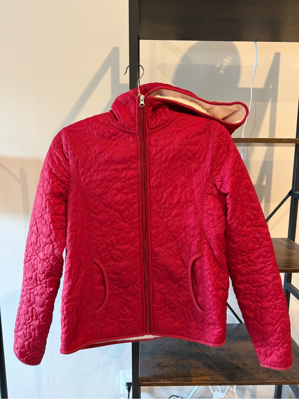 Disney Minnie Mouse Red Quilted Hooded Jacket